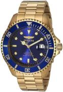 Invicta Herrklocka 28949 Pro Diver Blå/Gulguldtonat stål Ø47 mm