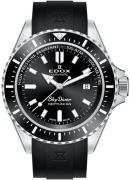 Edox Herrklocka 80120-3NCA-NIN Skydiver Svart/Gummi Ø44 mm