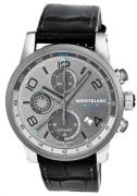 Montblanc Herrklocka 107339 Timewalker Grå/Läder Ø43 mm