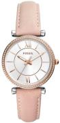 Fossil Damklocka ES4484 Carlie Vit/Läder Ø35 mm