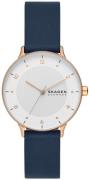 Skagen Damklocka SKW3090 Riis Vit/Läder Ø36 mm