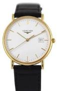 Longines Herrklocka L4.743.6.12.0 Presences Vit/Läder Ø33.5 mm