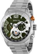 Invicta Herrklocka 39659 Aviator Grön/Stål Ø46 mm