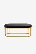 Loft24 - Ottoman Kyra - Svart - Bänkar - Från Homeroom