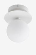 Globen Lighting - Vägglampa/Plafond Art Deco 24 IP44 - Vit - Vägglampo...