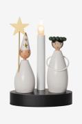 Star Trading - Ljusstake Christmas Joy Lucia - Vit - Adventsljusstakar...