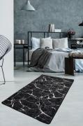 Conceptum Hypnose - Matta Marble dark - Svart - Slätvävda mattor - Frå...