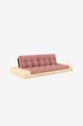 Karup Design - Base Bäddsoffa m. 2 sidolådor Tre sittplatser - Rosa - ...