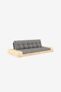 Karup Design - Base Bäddsoffa m. 2 sidolådor Tre sittplatser - Grå - B...