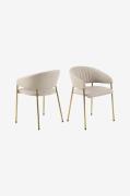 NORDFORM - Karmstol Smilla, 2-pack - Beige - Karmstolar - Från Homeroo...