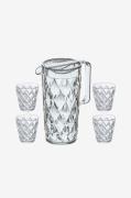 Koziol - Karaff Set Inkl 4 Glas CRYSTAL 1,6L - Transparent - Kannor & ...