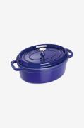 Staub - Gryta La Cocotte oval 29 cm, 4,2 l - Blå - Grytor & kastruller...