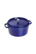 Staub - Gryta La Cocotte rund 30 cm, 8,35 l - Blå - Grytor & kastrulle...