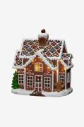 Konstsmide - Pepparkakshus höjd 27 cm - Brun - Dekorativ julbelysning ...