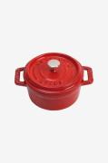 Staub - Gryta La Cocotte rund 10 cm, 0,25 L - Röd - Grytor & kastrulle...