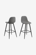 NORDFORM - Barstol 2-pack Emelie - Svart - Barstolar & pallar - Från H...