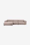 Rowico Home - Soffa Willard, 4-sits med Schäslong Vänster - Beige - 3-...