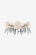 Venture Home - Matbord Copenhagen med stol Night - Beige - Matgrupper ...