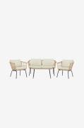 Venture Home - Ortigia Lounge-set - Beige - Loungemöbler - Från Homero...