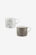 Spode - Mugg Pure Morris 2-pack - Ungkarlar & Ekollon 0.34L - Flerfärg...