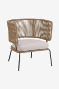 Kave Home - Karmstol Nadin, 2-pack - Beige - Loungemöbler - Från Homer...