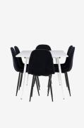 Venture Home - Silar matbord med Polar matstol - Svart - Matgrupper - ...