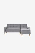 Loft24 - Soffa 2 Sits 1 Recliner Elektrisk Lund - Brun - 2-sits soffor...