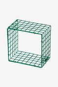 Loft24 - Vägghylla Metall Liten Wire Square - Grön - Hyllor & förvarin...