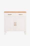 Loft24 - Skänk Alby 2 dörrar/2 lådor - Vit - Skänkar & sideboards - Fr...
