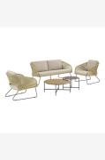 House Nordic - Uppsättning utemöbler Novelle - Beige - Loungemöbler - ...