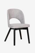 Wood Furniture - Matstol Michelle, ljusgrå, svart - Svart - Stolar - F...