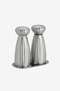 Robert Welch - Salt- och pepparkvarnar Palm Satin Medium med bricka Se...