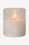 Star Trading - LED Blockljus Flamme Romb - Transparent - Dekorationsbe...
