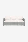 NORDFORM - Soffa 3-sits m/kuddar Gruffudd - Grå - Loungesoffor - Från ...