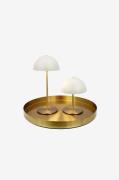 Dyberg Larsen - Bordslampa Along Mini 2 st. och bricka - Beige - Bords...