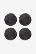 Skinnwille - Fårskinn Cushion Round Curly 4-pack - Grå - Sittkuddar & ...
