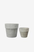 Wikholm Form - Kruka Anita S/2 - Grå - Krukor & vaser - Från Homeroom