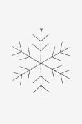 Star Trading - Dekoration Niva snöflinga 56cm - Svart - Julpynt - Från...