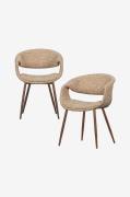 WOOOD - Yossi matstol - set om 2 - Beige - Stolar - Från Homeroom