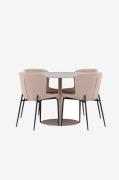 Venture Home - Lycke matbord med Modesto matstol - Beige - Matgrupper ...