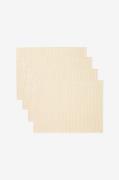 Linum - Bordstabletter Uni 4-pack - Beige - Löpare & tabletter - Från ...