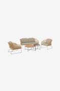 House Nordic - Uppsättning utemöbler Novelle - Beige - Loungemöbler - ...