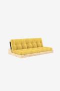 Karup - Base Bäddsoffa Tre sittplatser - Gul - Bäddsoffor - Från Homer...