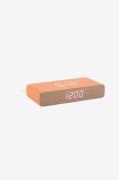 Karlsson - Väckarklocka Retro Flat LED - Orange - Väggklockor & bordsu...