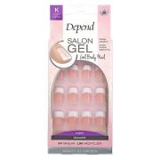 Depend Salon Gel Pink Short Square 24 st