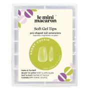 Le Mini Macaron Soft Gel Tips Short Coffin Matte 220 st