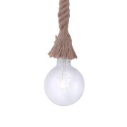 JUST LIGHT. Pendellampa Rope med lina, 1 lampa