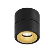 Egger Licht Egger Clippo LED-takspotlight, svart-guld, 3 000 K