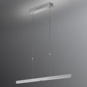 Knapstein LED-hänglampa Linn gestsensor matt nickel 68 cm