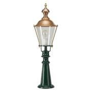 K.S. Verlichting Väglampa Elburg, grön, höjd 75 cm, metall, IP44